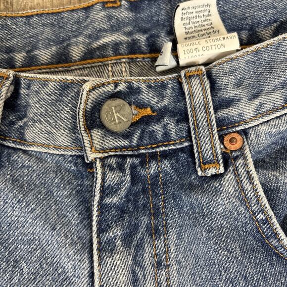 Calvin Klein 12" High Rise Double Stone Wash Jeans 8 - Picture 3 of 14